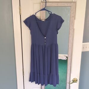 See You Monday Women's Dress in Deep Blue